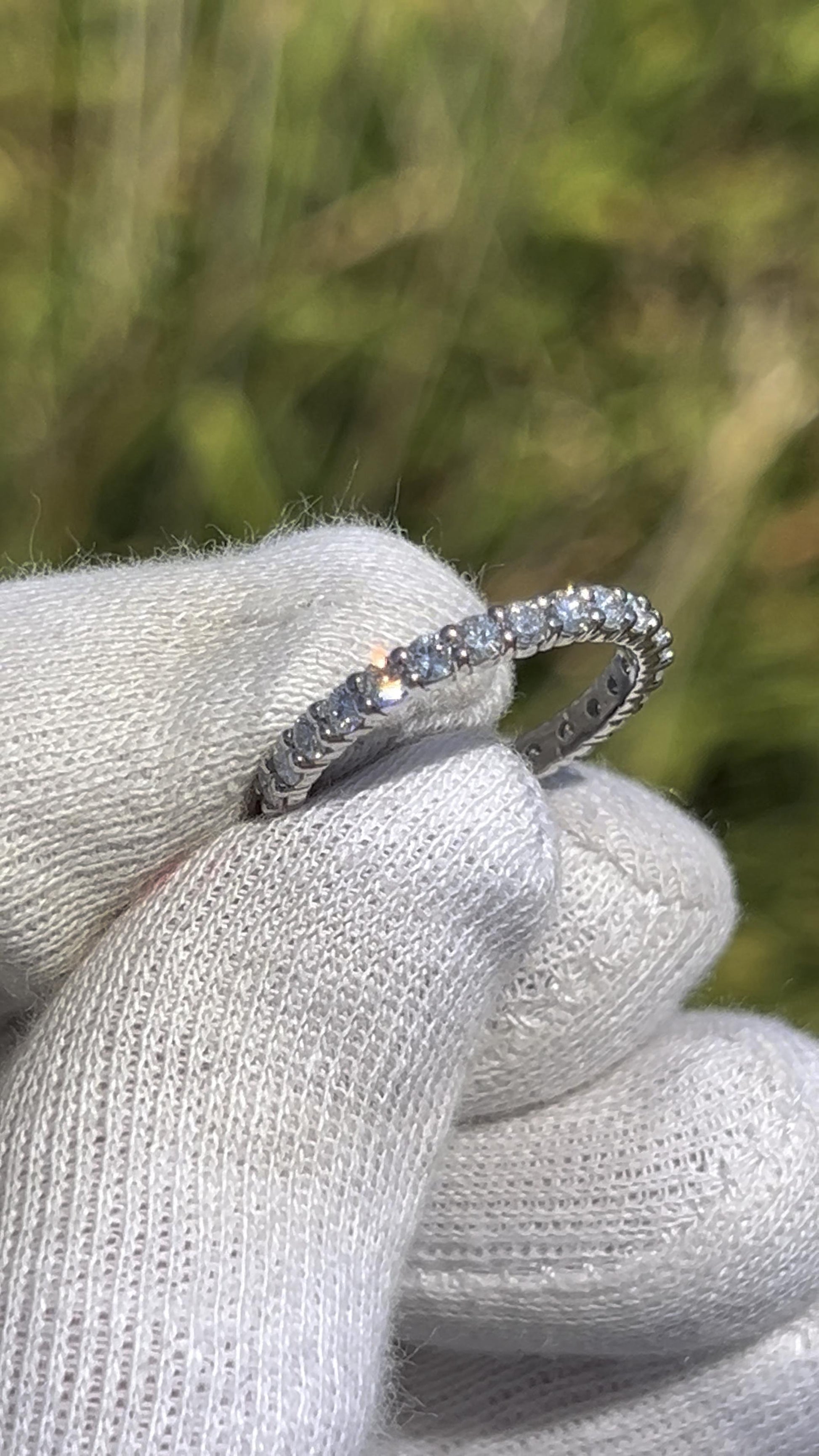 Platinum Diamond Eternity Band