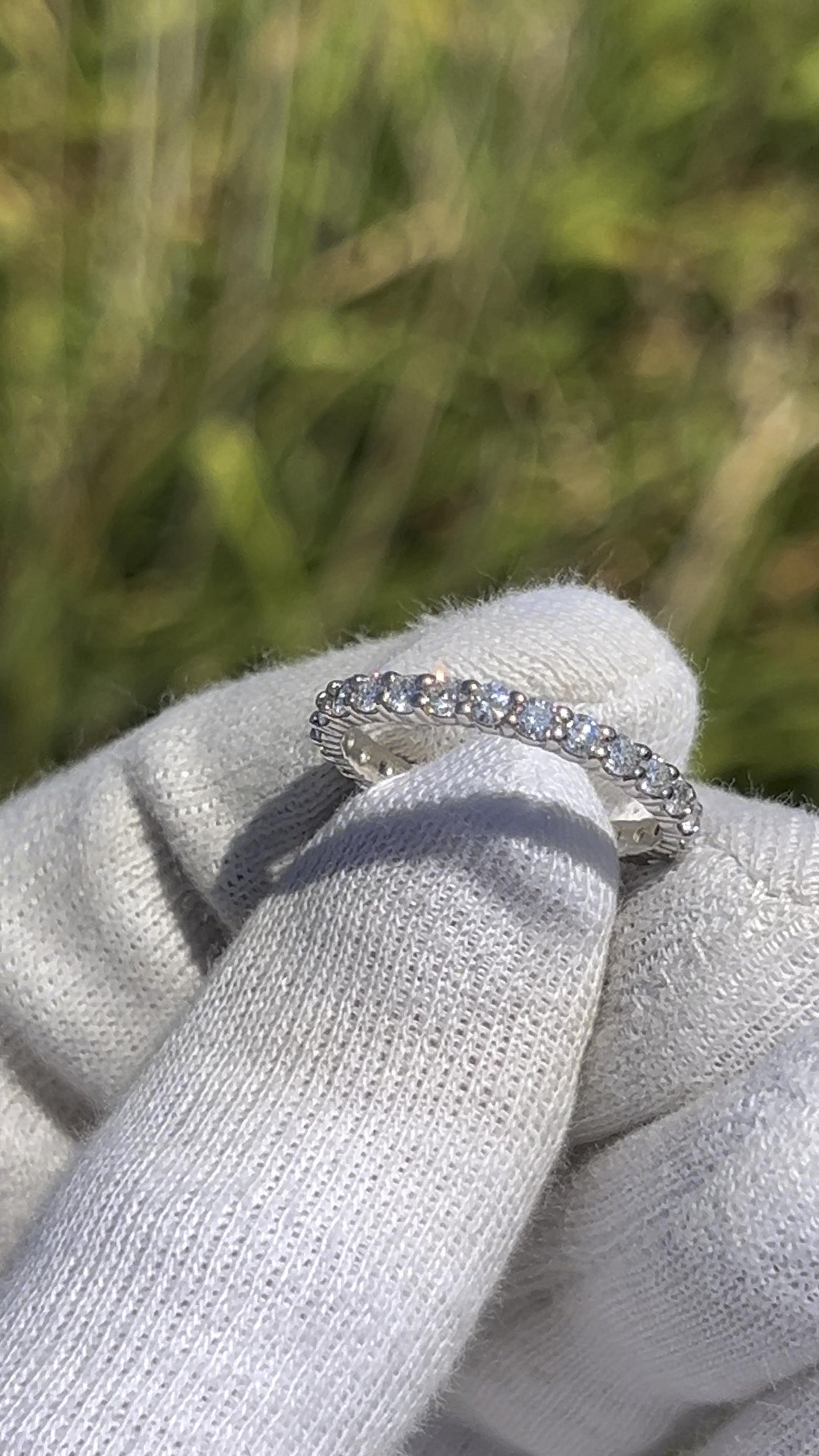 Platinum Diamond Eternity Band