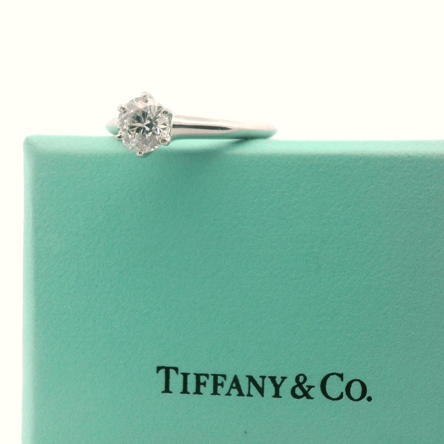 Tiffany & Co. Platinum Diamond Engagement Ring w/ Papers and Appraisal