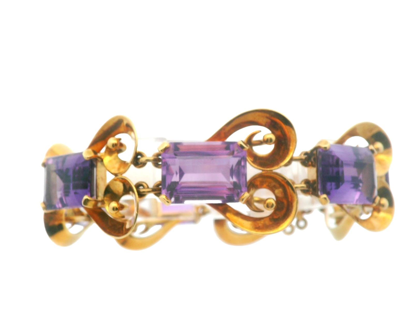 18K Rose Gold Amethyst MCM Bracelet