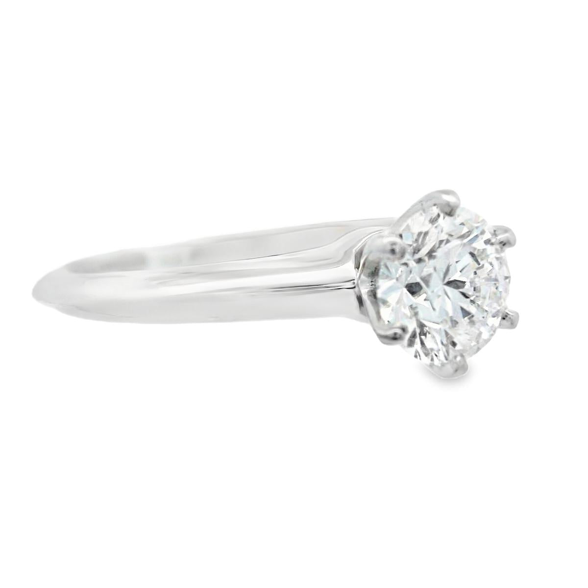 Tiffany & Co. Platinum Diamond Engagement Ring w/ Papers and Appraisal