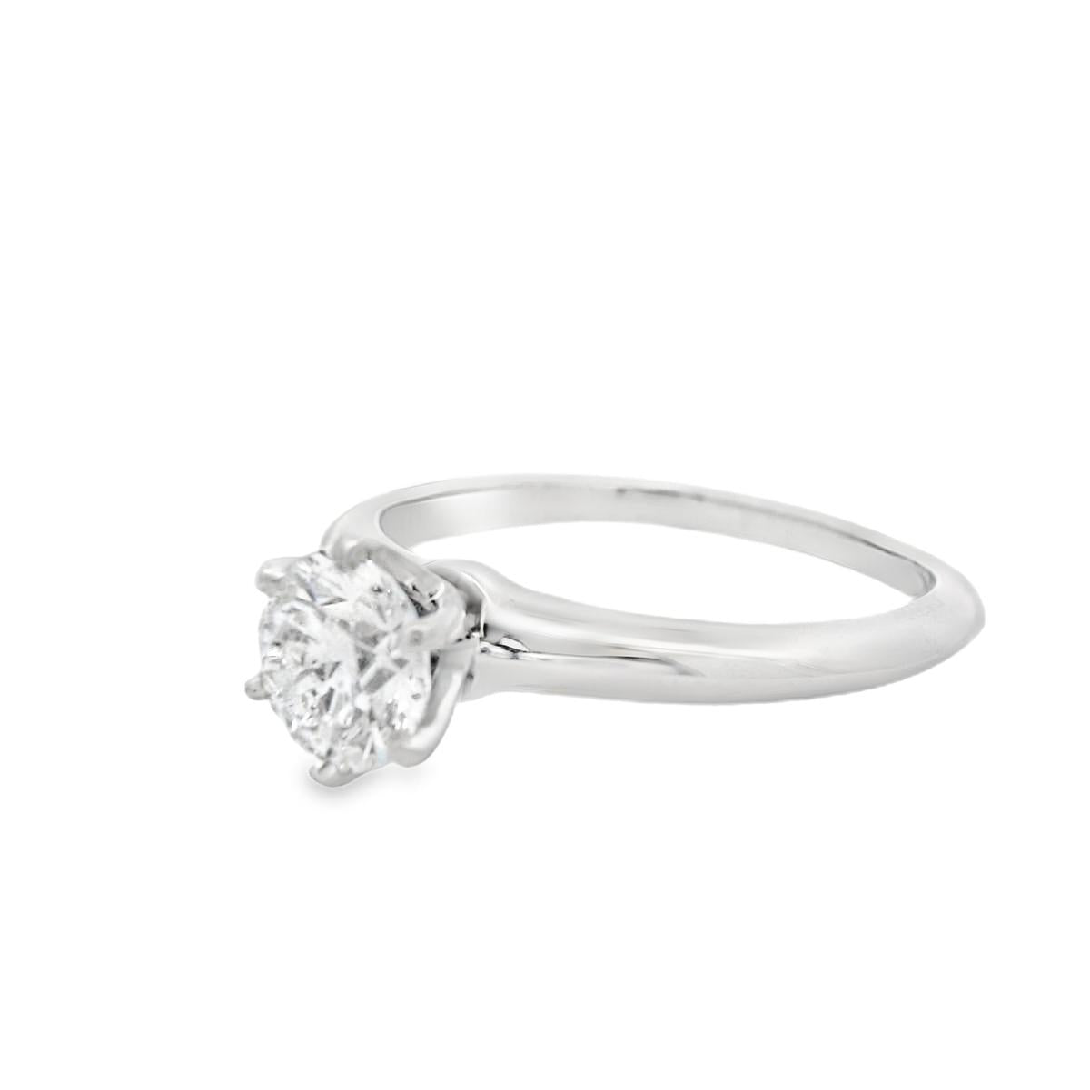 Tiffany & Co. Platinum Diamond Engagement Ring w/ Papers and Appraisal