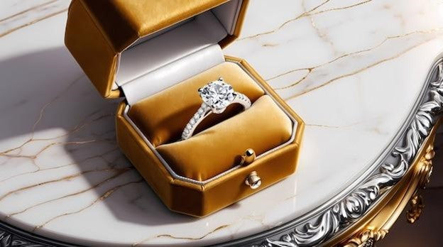 Antique Platinum and Diamond Engagement Ring
