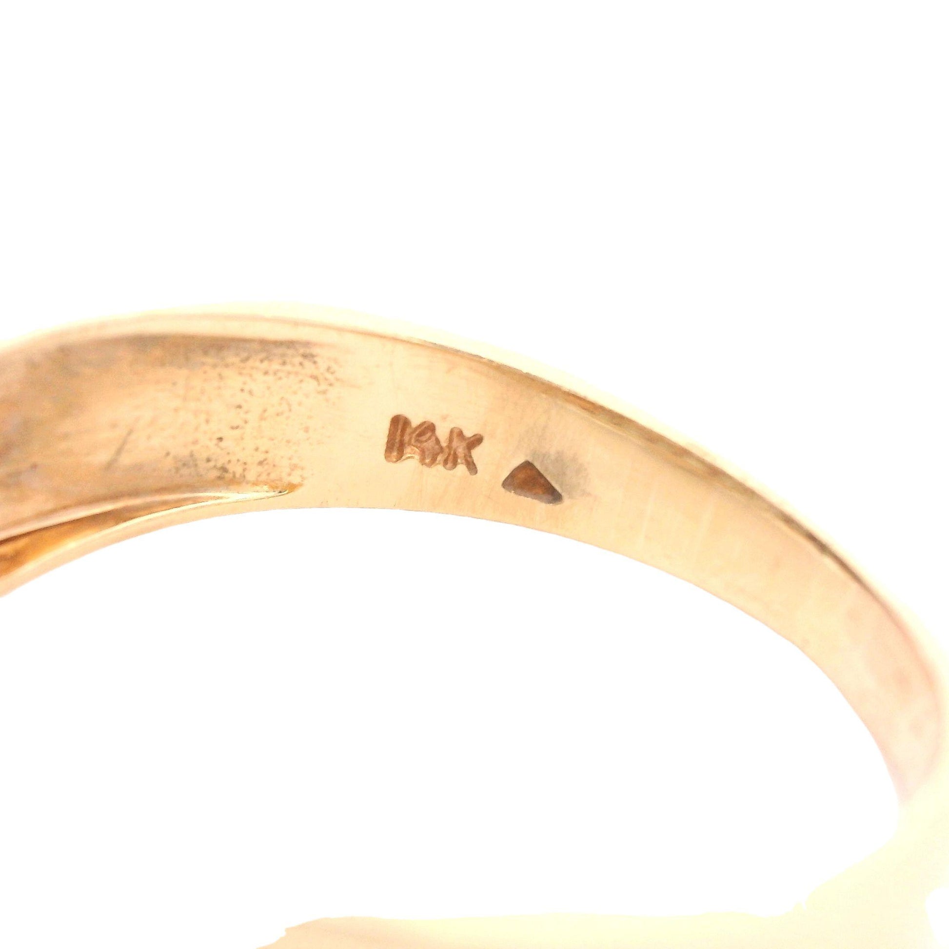 Contemporary 14K Yellow Gold Baguette and Princess Diamond Band w/ appraisal