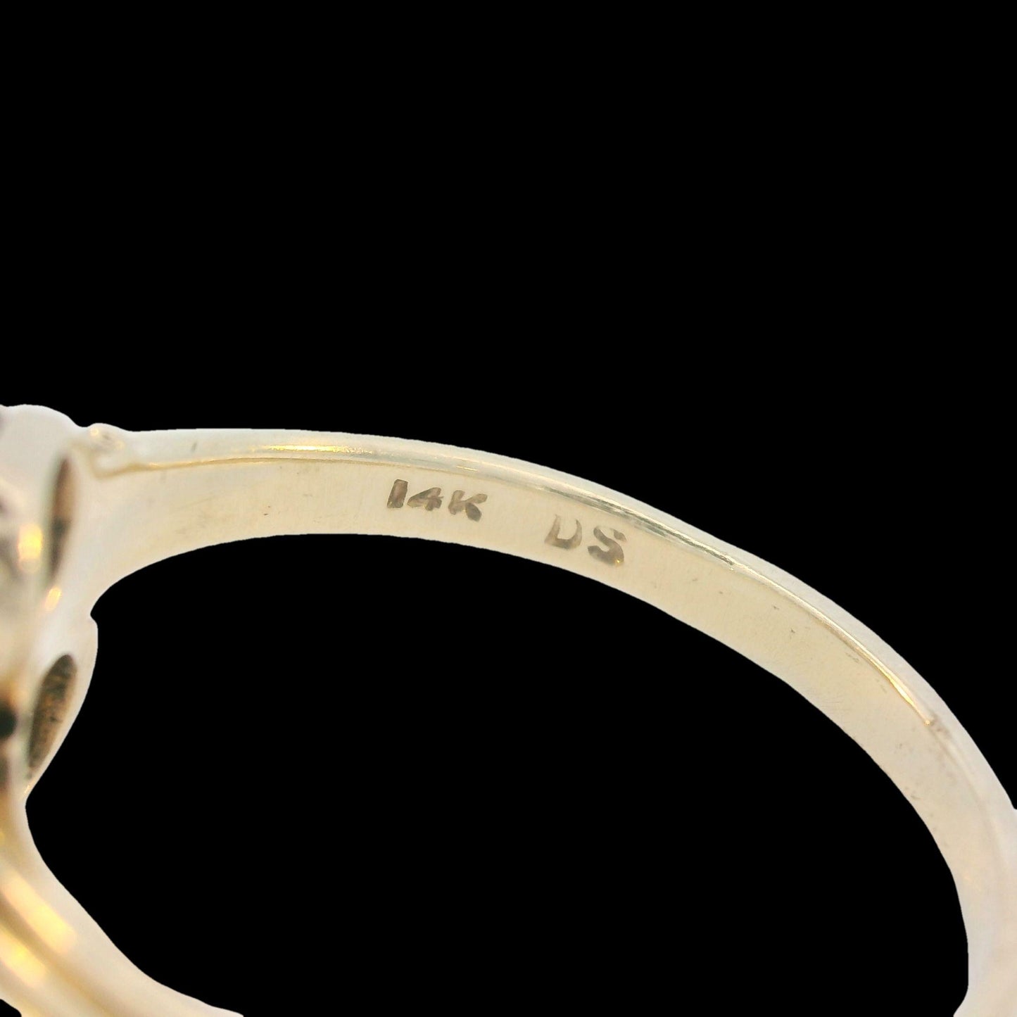 1910 Edwardian 14k Yellow and Platinum Gold Toi et Moi 2 Carat Diamond Ring