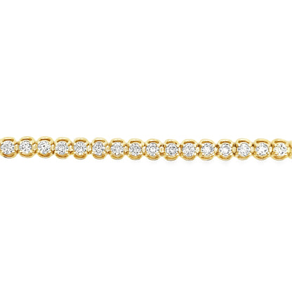 5.6 cttw Diamond Horseshoe Tennis Bracelet in 14k Yellow Gold