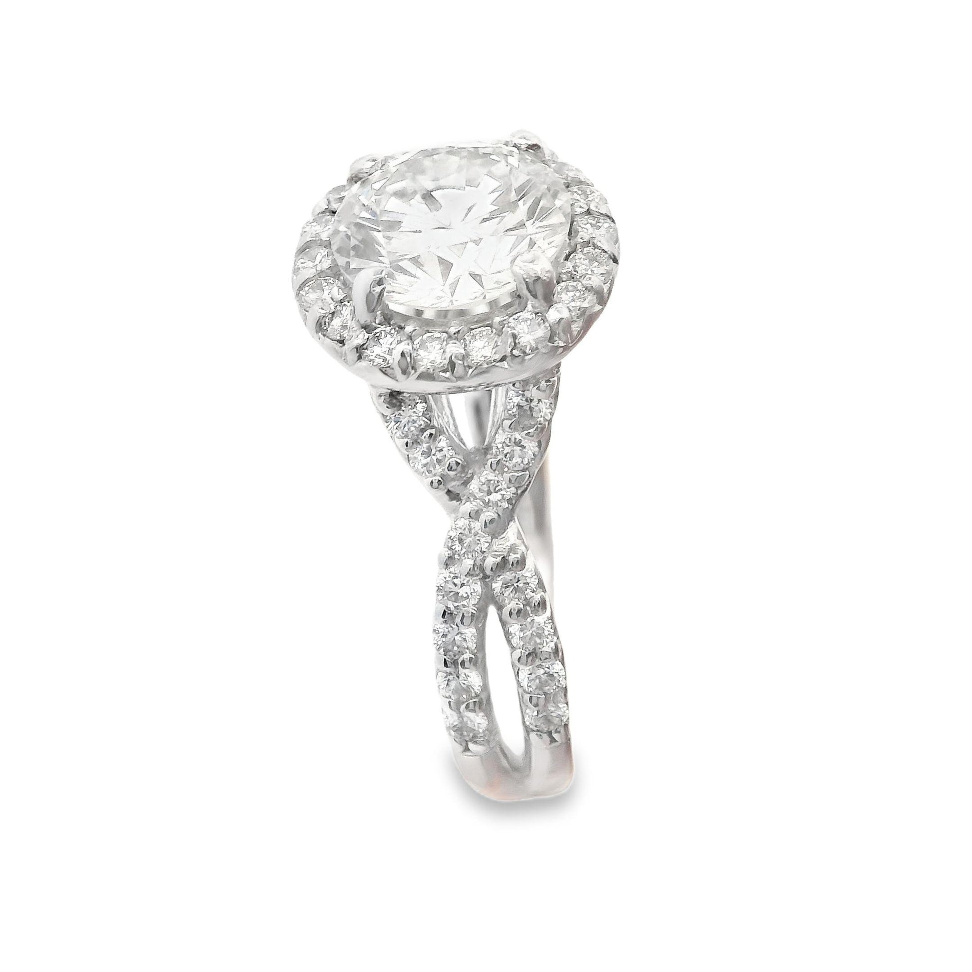 Platinum 2+ Carat Diamond Engagement Ring