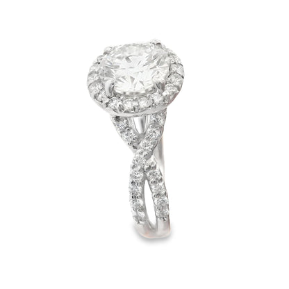 Platinum 2+ Carat Diamond Engagement Ring
