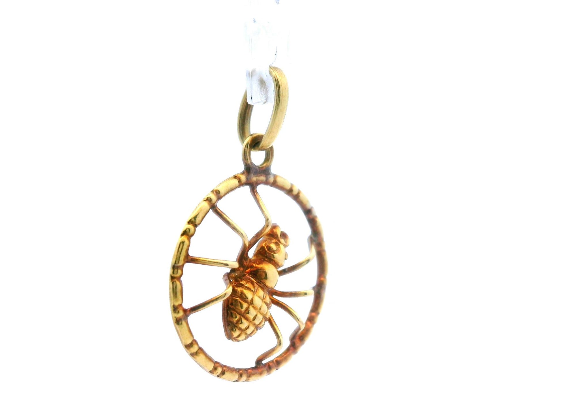 Vintage 8k Yellow Gold Spider Charm/Pendant
