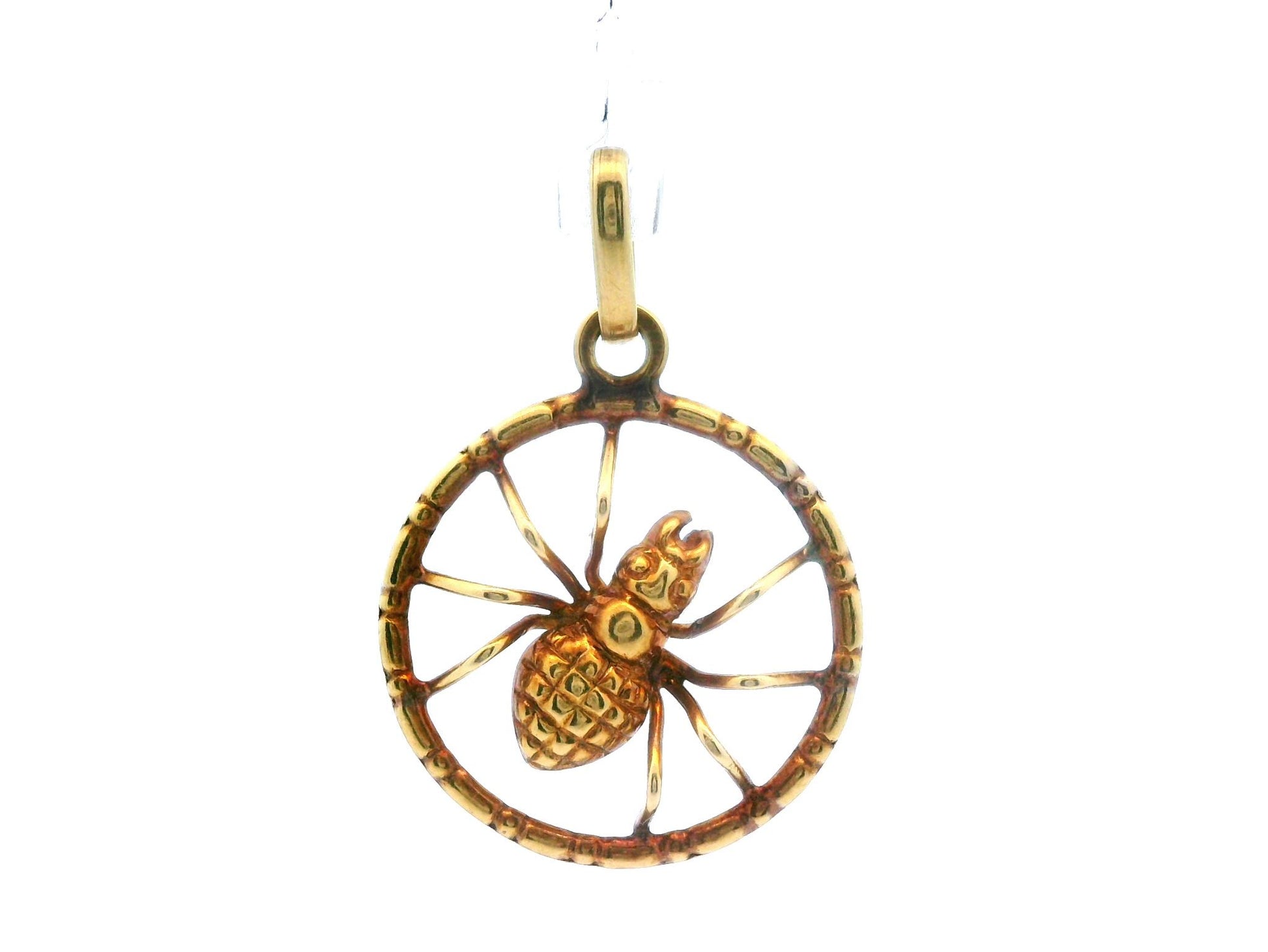 Vintage 8k Yellow Gold Spider Charm/Pendant