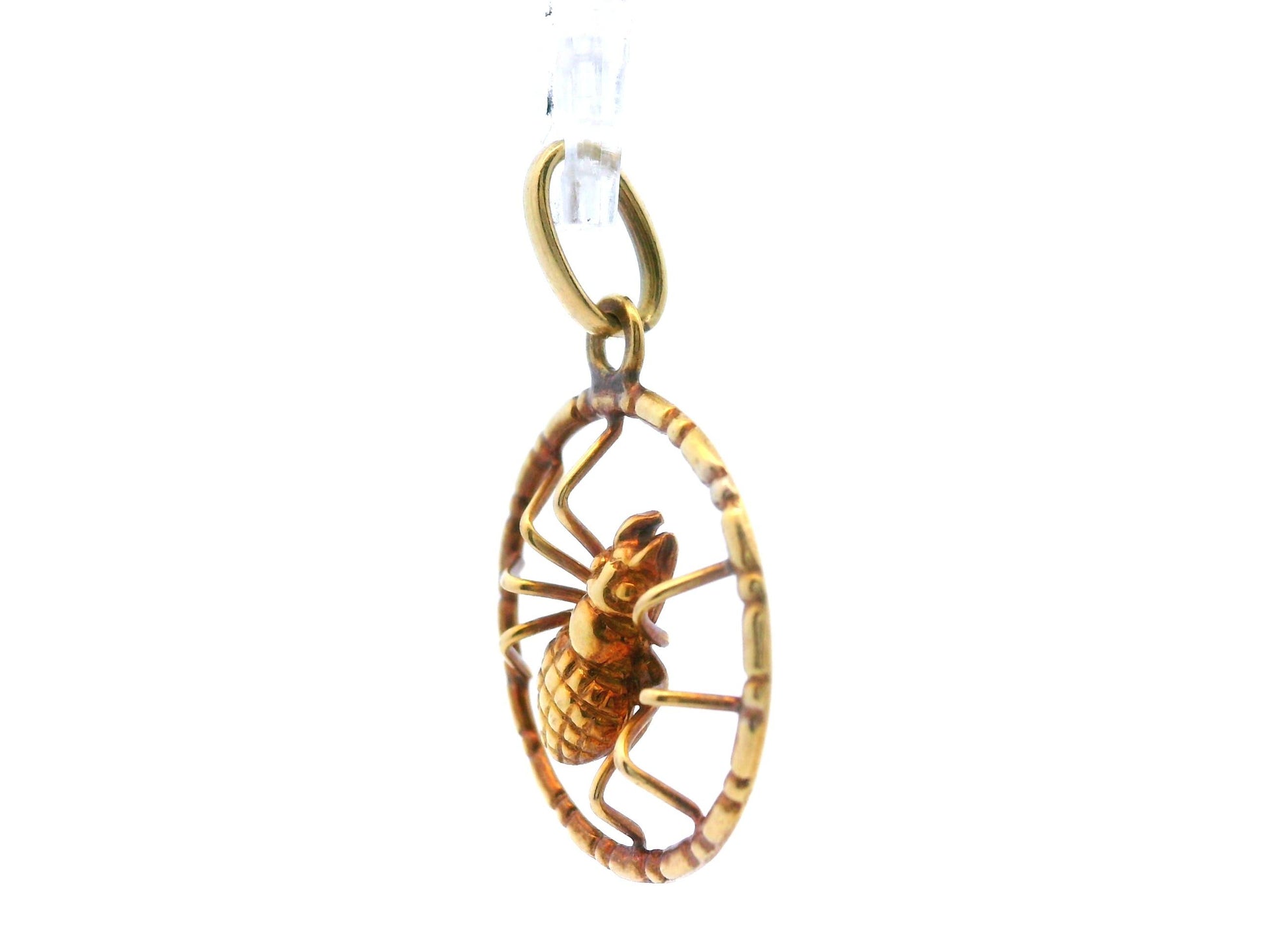 Vintage 8k Yellow Gold Spider Charm/Pendant