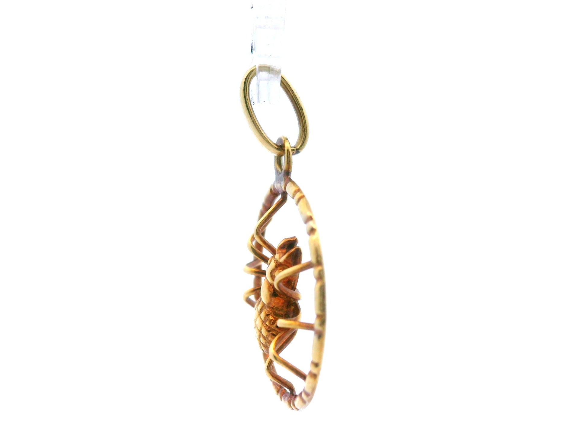 Vintage 8k Yellow Gold Spider Charm/Pendant
