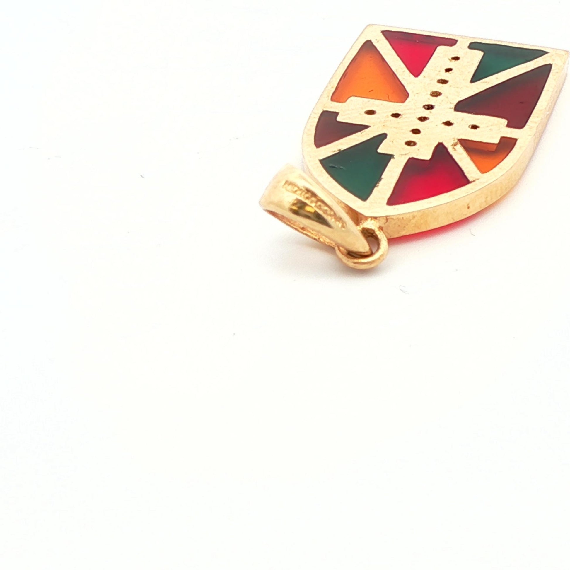 14k Yellow Gold & Diamond Cross Pendant