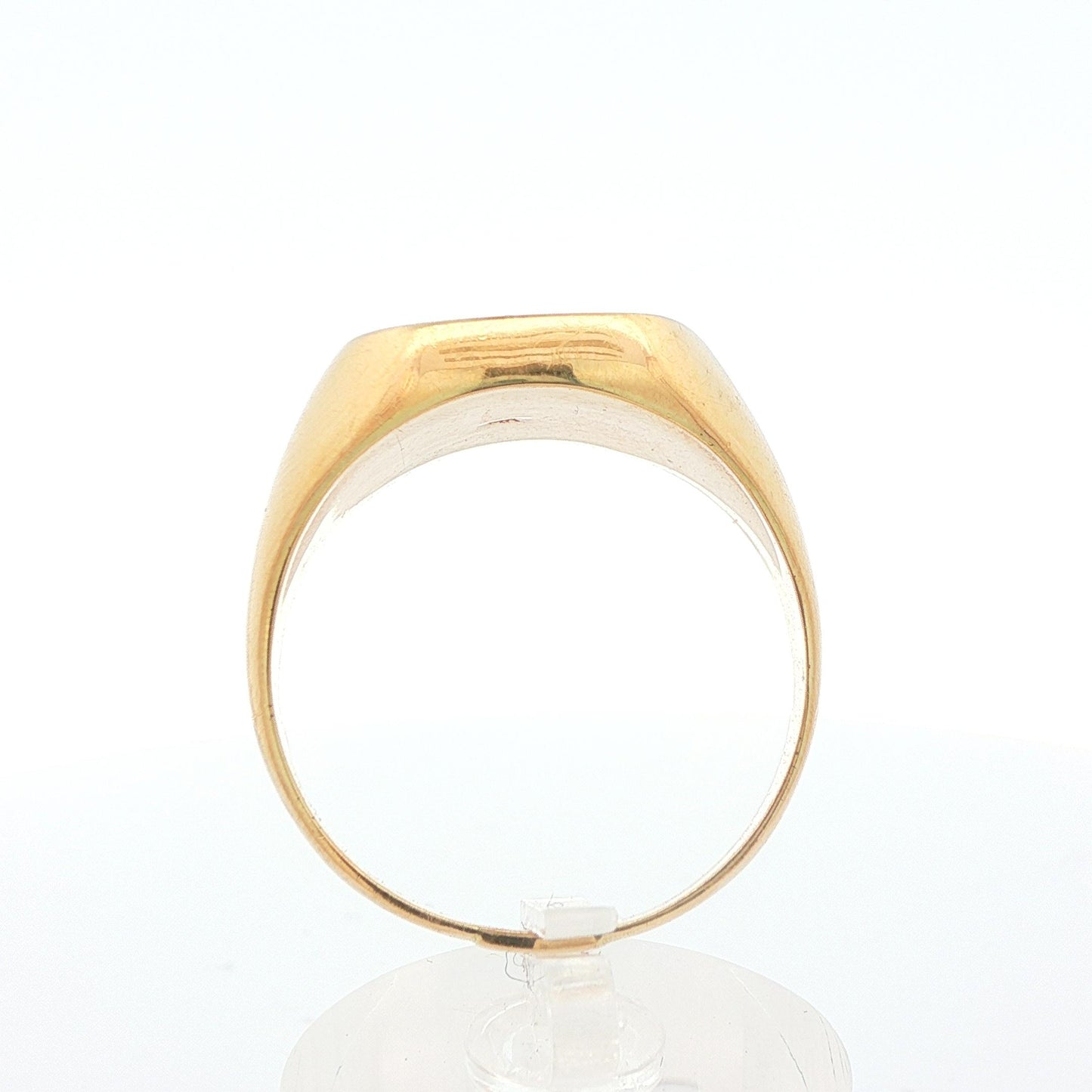 Large 14k Yellow Gold Inlaid Lapis Ring