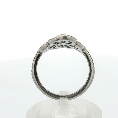 Tiffany & Co. Platinum Enchant Double Diamond Ring