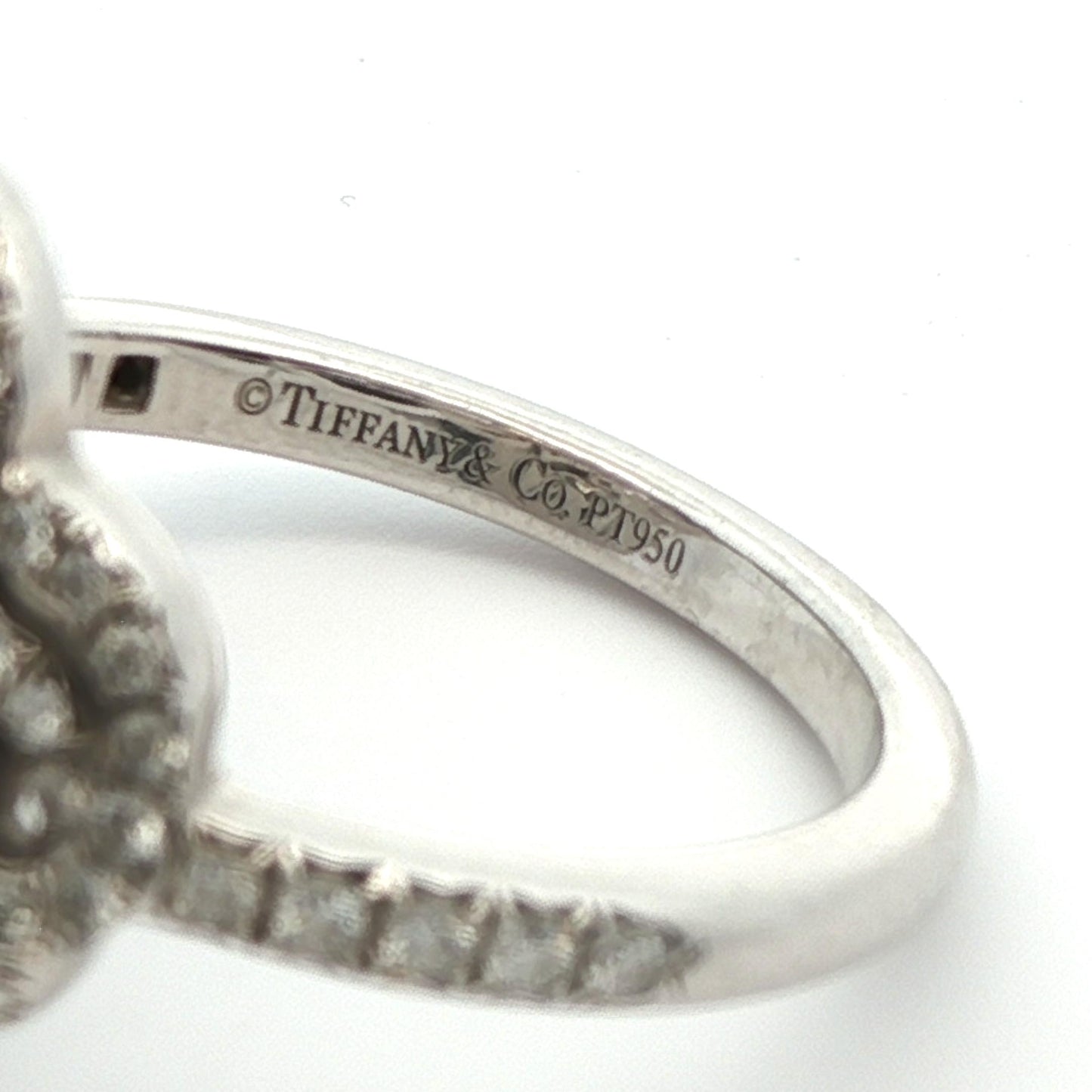 Tiffany & Co. Platinum Enchant Double Diamond Ring