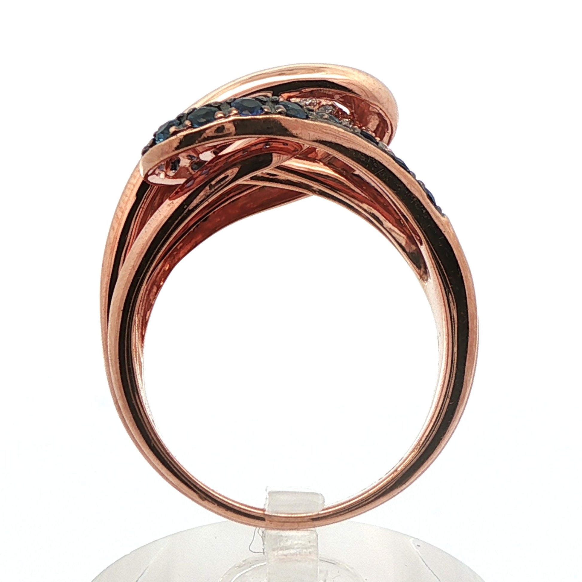 Levian 14k Rose Gold Sapphire & Diamond Ring