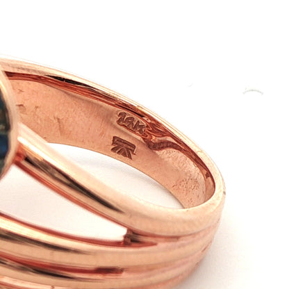 Levian 14k Rose Gold Sapphire & Diamond Ring