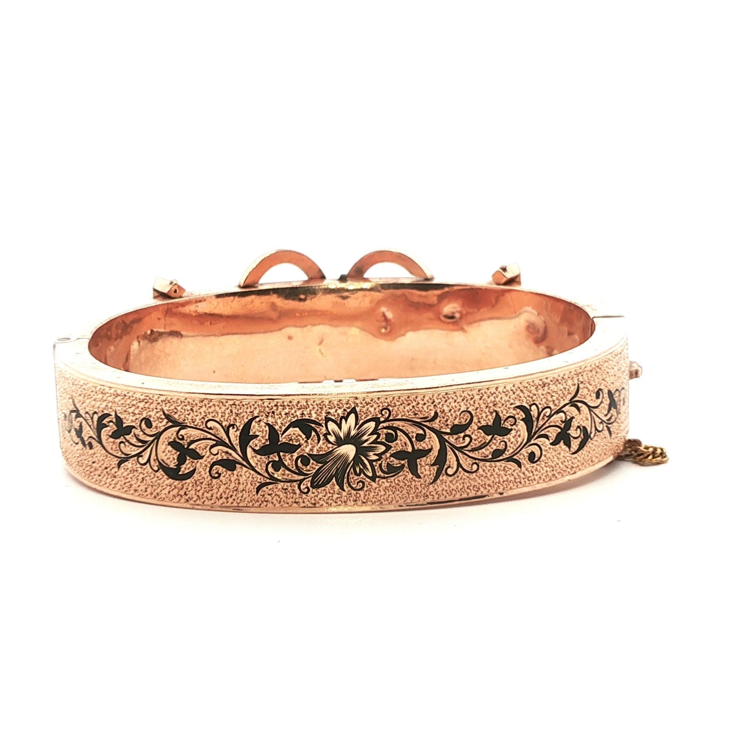 Victorian 14k Yellow Gold Enamel& Pearl Wedding Bracelets