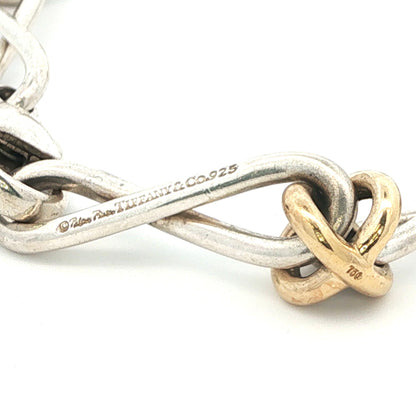 Tiffany & Co. Paloma Picasso Sterling Silver & 18k Gold Infinity Link Bracelet