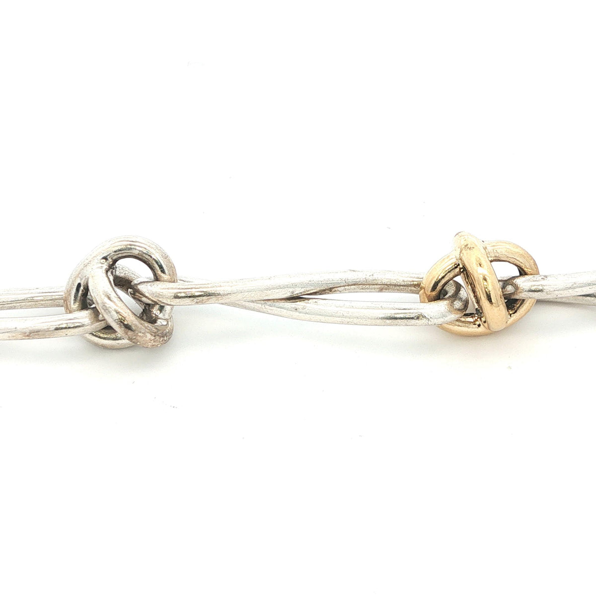 Tiffany & Co. Paloma Picasso Sterling Silver & 18k Gold Infinity Link Bracelet