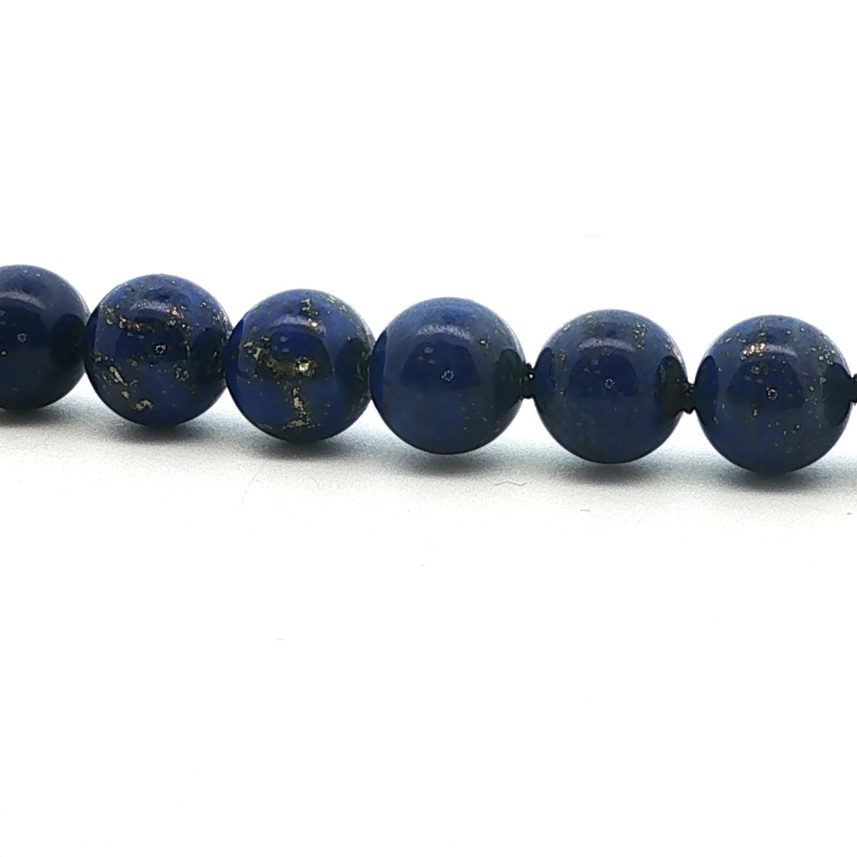 Tiffany & Co. Blue Lapis Bead + Round Tag Bracelet