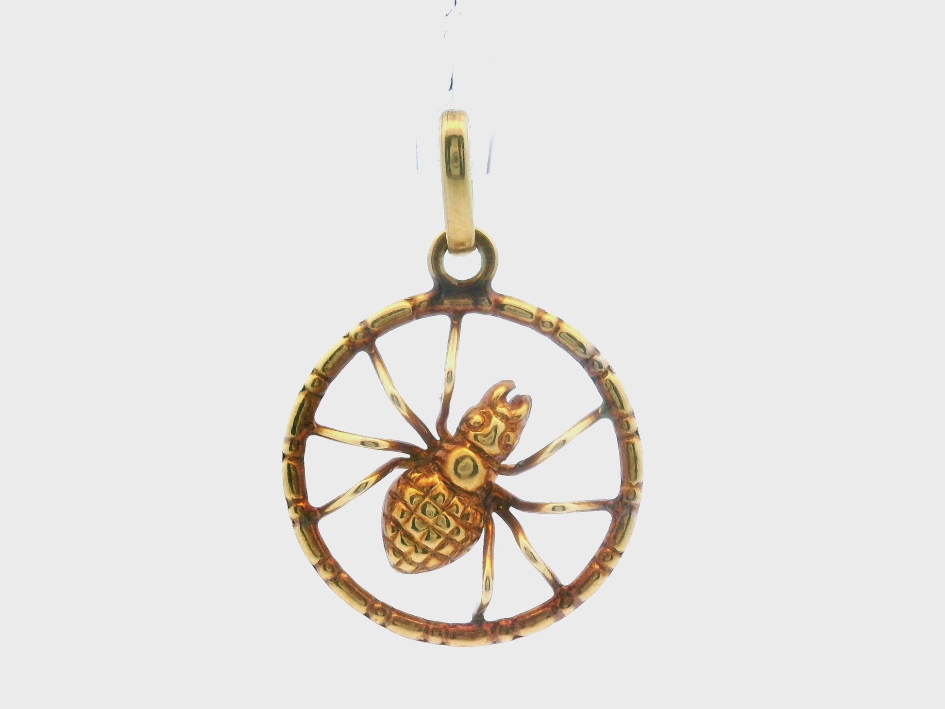 Vintage 8k Yellow Gold Spider Charm/Pendant