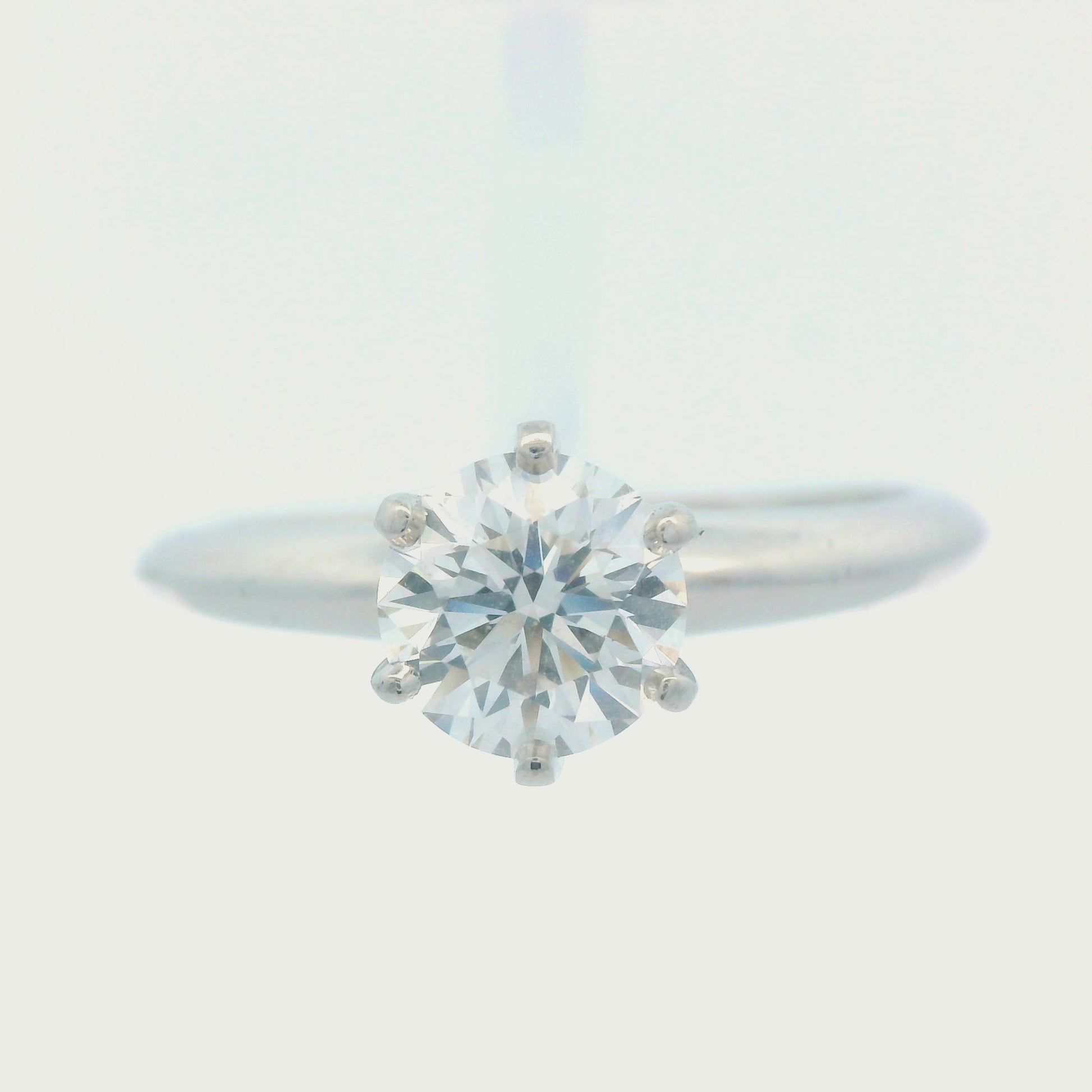 Tiffany & Co. Platinum Diamond Engagement Ring w/ Papers and Appraisal