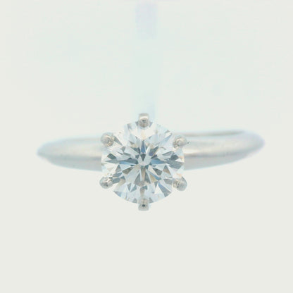 Tiffany & Co. Platinum Diamond Engagement Ring w/ Papers and Appraisal